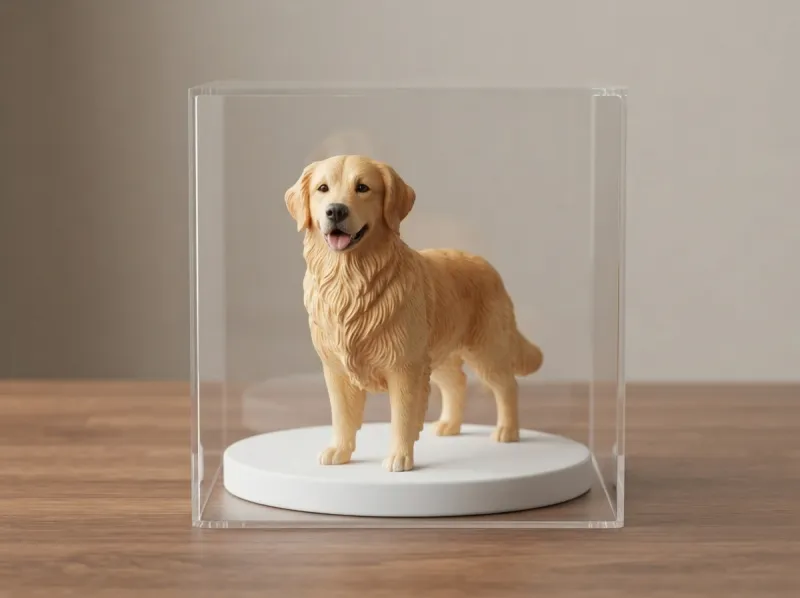 Same dog — as a boutique figurine